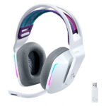 Audífono Logitech G733 Blanco LightSpeed RGB USB Wireless