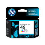 kit  de Tinta HP 46 Tricolor + Negro Original - Imagen 2