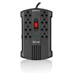 Estabilizador Pulsar PLI100-1000W 8 Salidas power Lite - Negro - Imagen 2