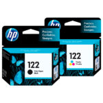 Kit de Tinta HP 122 Negro + Tricolor Original