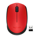 Mouse-Logitech-M170-inalámbrico-usb-Rojo