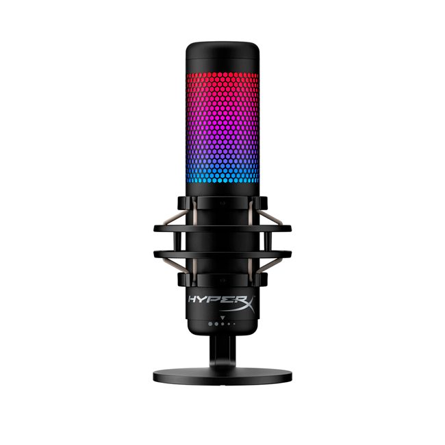 Micrófono HyperX QuadCast S de condensador RGB, USB