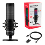 Micrófono HyperX QuadCast S de condensador RGB, USB - Imagen 2