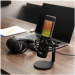 Micrófono HyperX QuadCast S de condensador RGB, USB - Imagen 3