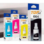 Tinta Compatible Topjet Epson Sistema Continuo T664 Set de 4 Colores