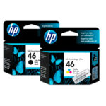 kit  de Tinta HP 46 Tricolor + Negro Original