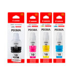 Pack Kit Botella De Tinta Canon Gi-10 M, C, Y, Pgbk