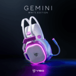 Audífono Vsg Gemini Blanco Gamer Iluminación Rgb - Imagen 4