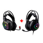 kit Audífono Gamer Antryx Thunder Gris + Antryx Storm Enigma