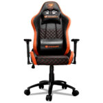 Sillas Gamer Cougar Armor PRO - Acero, Cuero PVC, Gamuza micro - Naranja - Imagen 2