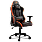 Sillas Gamer Cougar Armor PRO - Acero, Cuero PVC, Gamuza micro - Naranja - Imagen 3