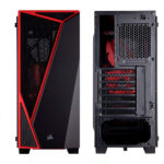 Case Gamer Corsair Carbide Series SPEC-04, Mid Tower, ATX, Negro/Rojo, USB 3.0, Audio. - Imagen 2