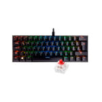 Teclado Mecánico VSG  Mintaka 60% negro red