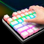 Redragon 105 Keycaps Teclas De Pudín Pbt De Doble Disparo Blanco - Imagen 3