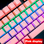 Keycaps Redragon SCARAB Inglés A130P Rosa - Imagen 4