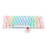 Teclado Mecánico VSG  Mintaka 60% blanco red