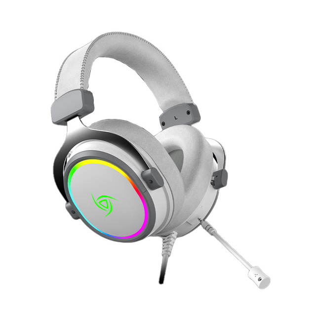 Audifono Vsg Singularity White 7.1 Virtual Rgb - Usb