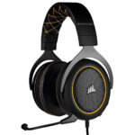 Audifono Gamer Corsair HS60 Pro SURROUND amarillo