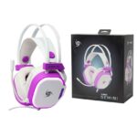 Audífono Vsg Gemini Blanco Gamer Iluminación Rgb - Imagen 3