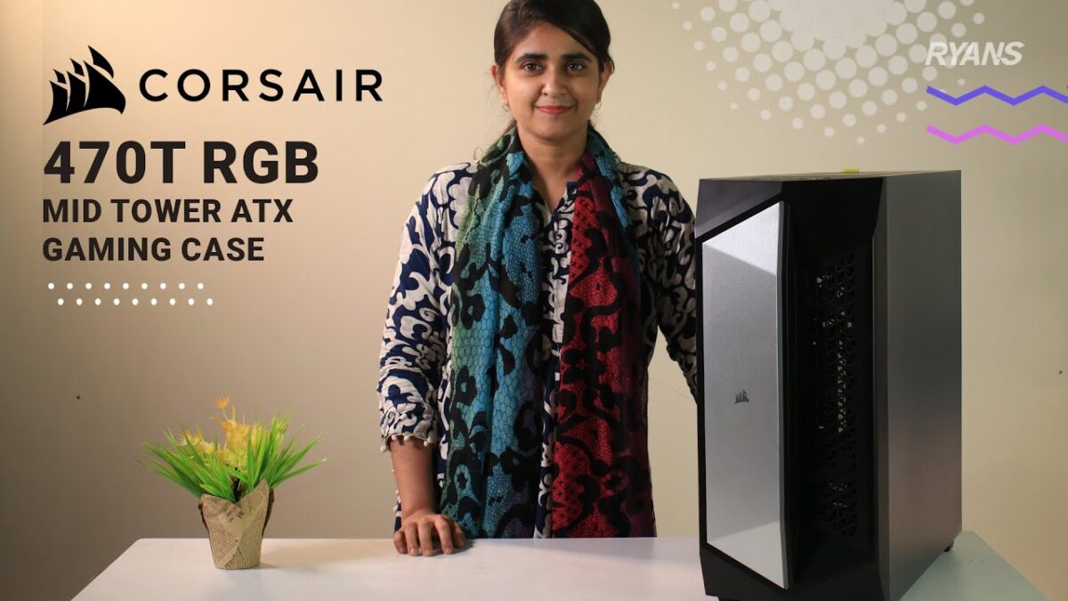 Case Corsair 470T RGB Mid-Tower ATX - Panel Frontal con Luz RGB, Color Negro. - Imagen 5