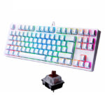 Teclado Mecánico VSG Alnitak TKL 80% Blanco marrones