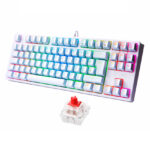 Teclado Mecánico VSG Alnitak TKL 80% Blanco red