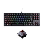 Teclado Mecánico VSG Alnitak TKL 80% negro marrones