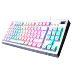 Teclado Mecánico vsg Quasar TKL RGB Blanco red - Imagen 2