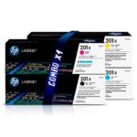 Hp 201X Combo x4 Toner Original para M277dw M252dw C + M + Y + BK