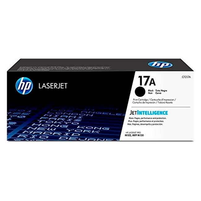 Tóner HP 17A Negro CF217A Original 1600 Páginas