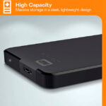 Disco duro externo Western Digital Elements Portable, 1 TB, USB 3.0, negro. - Imagen 5