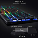 Redragon K621 Horus TKL Teclado mecánico inalámbrico RGB Ultradelgado - Bluetooth - Imagen 5