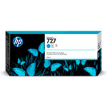 Tinta Plotter HP 727 Cian 300ml (F9J76A) Original