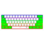 Teclado mecánico T-Dagger ARENA BROWN TGK321 - verde blanco