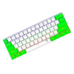 Teclado mecánico T-Dagger ARENA BROWN 60% TGK321 - verde blanco - Imagen 2