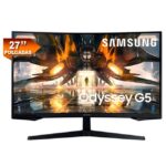 Monitor Samung LS27AG550ELXPE 165Hz Odyssey G5 27" Wqhd Curvo