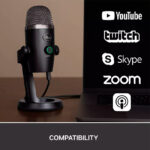 Micrófono Blue Yeti Nano Negro condensador Omnidireccional USB - Imagen 2