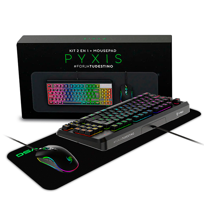 Combo Vsg Pyxis 3En1 Gamer Teclado + Mouse + MousePAD XL