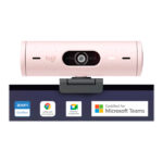 Webcam Logitech Brio 500 Full HD 1080p Rosa - Imagen 2