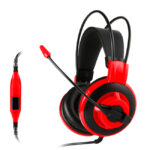 Audifono Msi Gamer Ds501 rojo con microfono onmidirecional - Imagen 4