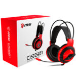 Audifono Msi Gamer Ds501 rojo con microfono onmidirecional - Imagen 2