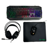 COMBO 4 en 1 vsg crux teclado + Mouse + audífono + Padmouse gamer - negro - Imagen 2