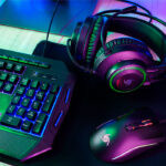 COMBO 4 en 1 vsg crux teclado + Mouse + audífono + Padmouse gamer - negro - Imagen 3
