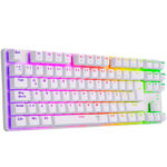 Teclado T-Dagger Bora T-TGK315 QWERTY Red español blanco - Imagen 2