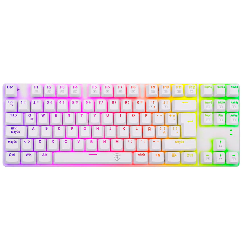Teclado T-Dagger Bora T-TGK315 QWERTY Red español blanco