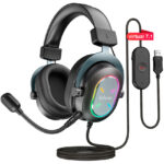 Audifono Gamer Fifine H6 negro envolvente 7.1
