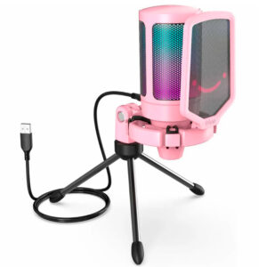 Micrófono Fifine A6V Rosa