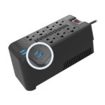 Estabilizador Forza FVR-1222USB 1200VA/600W, 8 slds, 2 USB-220V - Imagen 2