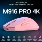 Mouse Redragon K1NG PRO M916 (4K HZ) Wireless ROSA - Imagen 5
