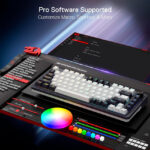 Teclado mecanico Redragon UCALPRO K673WB SWITCHE RED - Imagen 9